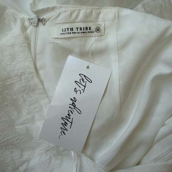12th Tribe White Backless Lace Dress - Picture 6 of 6